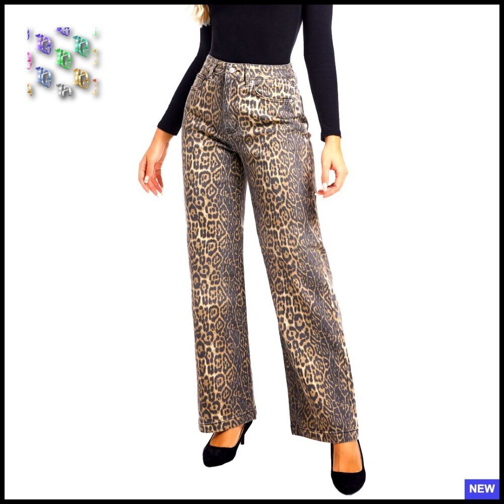 Straight Leg High Waisted Stretch Jeans Chic Casual Pull On Trendy